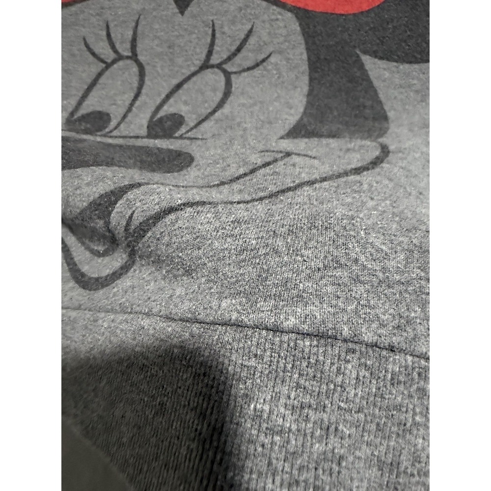 Disney ls pullover crew neck sweater minnie big red bow, women's medium - Picture 3 of 7